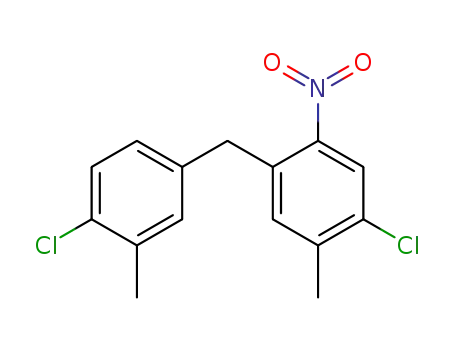 Benzene, 1-chloro-4-[(4-chloro-3-methylphenyl)methyl]-2-methyl-5-nitro-