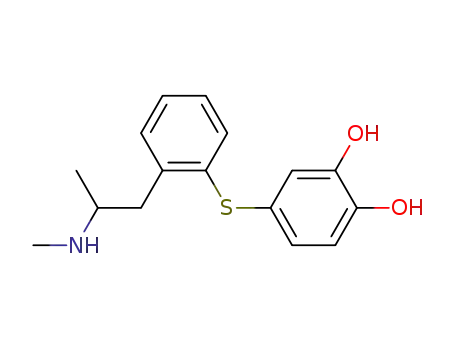 4-[2-(2-메틸아미노프로필)페닐]술파닐벤젠-1,2-디올
