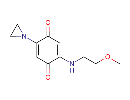 5-(1-aziridinyl)-2-(2-methoxyethyl)amino-1,4-benzoquinone