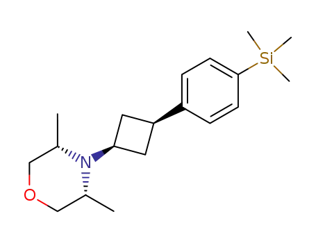 (3S,5R)-3,5-Dimethyl-4-[3-(4-trimethylsilanyl-phenyl)-cyclobutyl]-morpholine