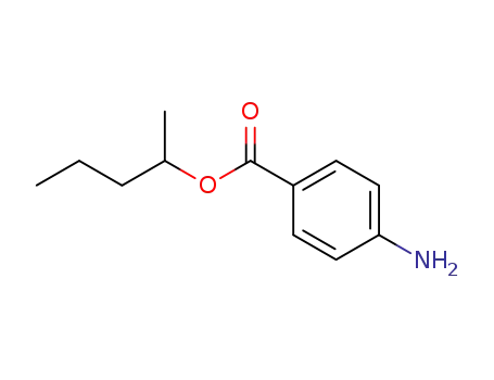 Molecular Structure of 58826-76-9 (Benzoic acid, 4-amino-, 1-methylbutyl ester, (S)-)