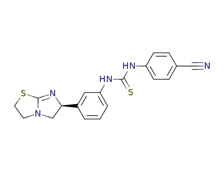 1-(4-Cyano-phenyl)-3-[(S)-3-(2,3,5,6-tetrahydro-imidazo[2,1-b]thiazol-6-yl)-phenyl]-thiourea