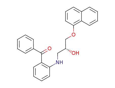 Molecular Structure of 143328-79-4 (Methanone,
[2-[[2-hydroxy-3-(1-naphthalenyloxy)propyl]amino]phenyl]phenyl-, (R)-)