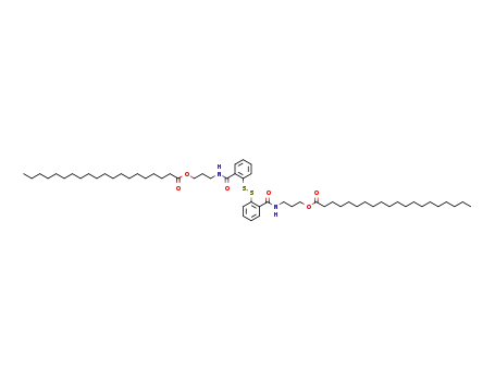 Molecular Structure of 98051-86-6 (disulfanediylbis(benzene-2,1-diylcarbonyliminopropane-3,1-diyl) diicosanoate)