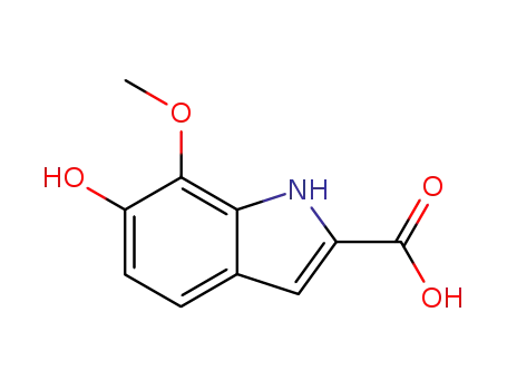 Molecular Structure of 112089-70-0 (6-hydroxy-7-methoxy-2-indolecarboxylic acid)