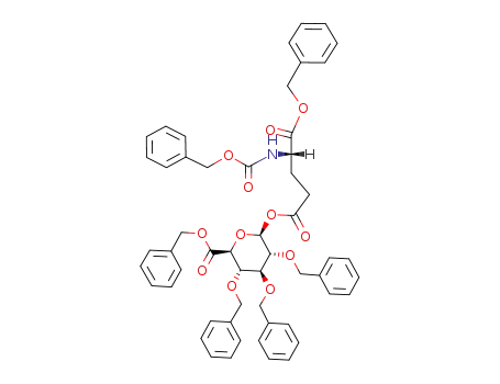 benzyl 2,3,4-tri-O-benzyl-1-O-(1-benzyl N-benzyloxycarbonyl-L-glutam-5-oyl)-D-glucopyranuronate