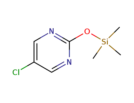 Molecular Structure of 88350-64-5 (Pyrimidine, 5-chloro-2-[(trimethylsilyl)oxy]-)