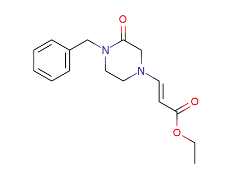 (E)-3-(4-Benzyl-3-oxo-piperazin-1-yl)-acrylic acid ethyl ester