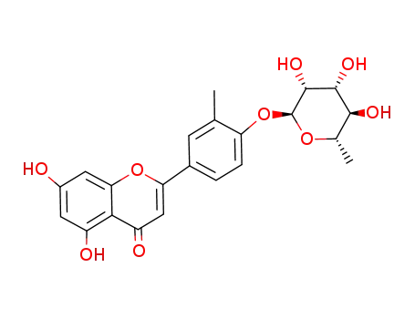 4H-1-Benzopyran-4-one,2-[4-[(6-deoxy-a-L-mannopyranosyl)oxy]-3-methylphenyl]-5,7-dihydroxy-