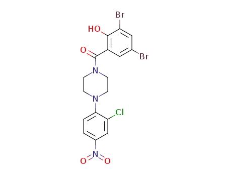 Piperazine,
1-(2-chloro-4-nitrophenyl)-4-(3,5-dibromo-2-hydroxybenzoyl)-