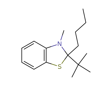 2-n-butyl-2-t-butyl-3-methylbenzothiazoline