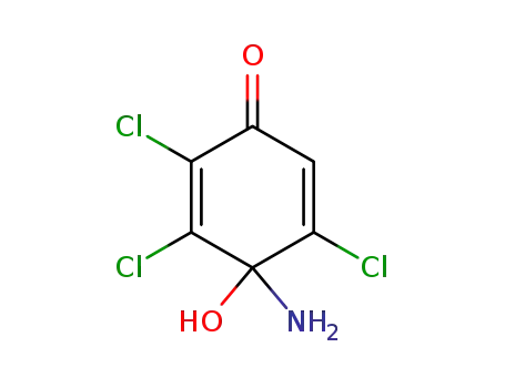Molecular Structure of 87963-48-2 (2,5-Cyclohexadien-1-one, 4-amino-2,3,5-trichloro-4-hydroxy-)