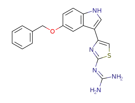 Guanidine, [4-[5-(phenylmethoxy)-1H-indol-3-yl]-2-thiazolyl]-