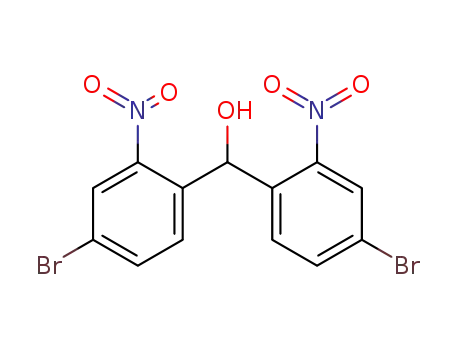 Molecular Structure of 93099-37-7 (Benzenemethanol, 4-bromo-a-(4-bromo-2-nitrophenyl)-2-nitro-)
