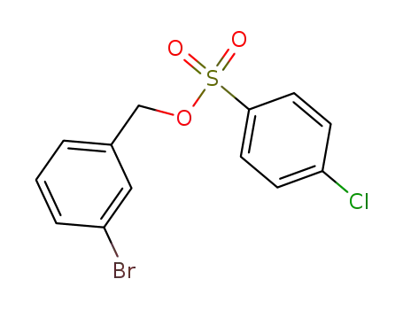 Molecular Structure of 88801-92-7 (Benzenesulfonic acid, 4-chloro-, (3-bromophenyl)methyl ester)