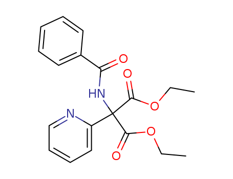 Propanedioic acid,2-(benzoylamino)-2-(2-pyridinyl)-, 1,3-diethyl ester cas  81917-93-3