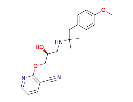 2-{(S)-2-Hydroxy-3-[2-(4-methoxy-phenyl)-1,1-dimethyl-ethylamino]-propoxy}-nicotinonitrile