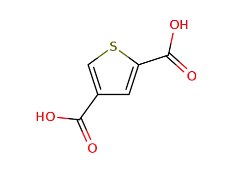 Molecular Structure of 36157-39-8 (thiophene-2,4-dicarboxylic acid)