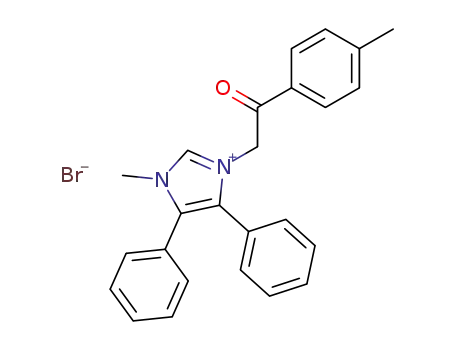 3-Methyl-1-(2-oxo-2-p-tolyl-ethyl)-4,5-diphenyl-3H-imidazol-1-ium; bromide