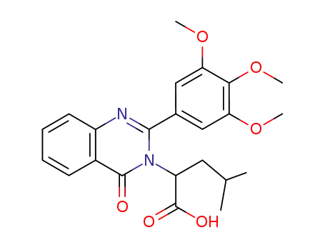 alpha-(2-Methylpropyl)-4-oxo-2-(3,4,5-trimethoxyphenyl)-3(4H)-quinazolineacetic acid