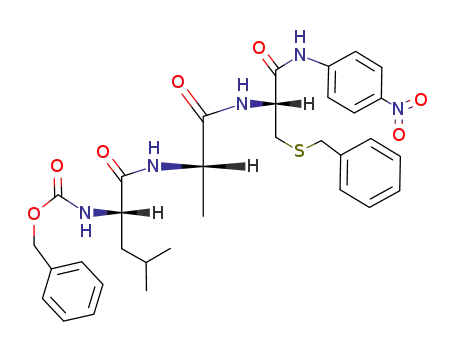 ((S)-1-{(S)-1-[(R)-2-Benzylsulfanyl-1-(4-nitro-phenylcarbamoyl)-ethylcarbamoyl]-ethylcarbamoyl}-3-methyl-butyl)-carbamic acid benzyl ester