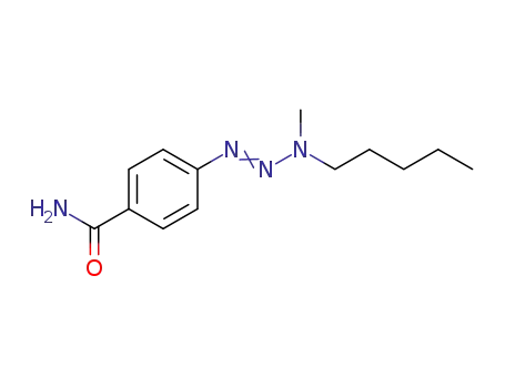 Molecular Structure of 59708-22-4 (Benzamide, 4-(3-methyl-3-pentyl-1-triazenyl)-)