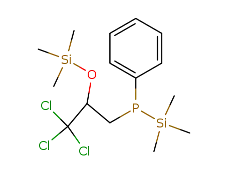 Phenyl-(3,3,3-trichloro-2-trimethylsilanyloxy-propyl)-trimethylsilanyl-phosphane