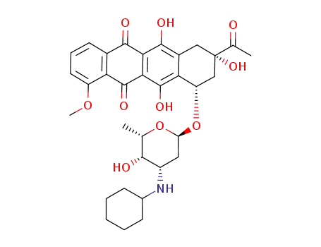 Molecular Structure of 79867-80-4 (N-cyclohexyldaunorubicin)
