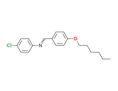 Molecular Structure of 5219-48-7 (4-chloro-N-{(E)-[4-(hexyloxy)phenyl]methylidene}aniline)