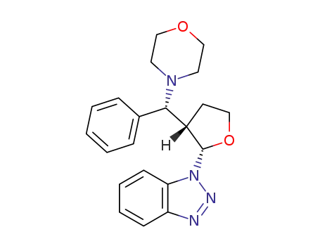 1-[(2S,3S)-3-((R)-Morpholin-4-yl-phenyl-methyl)-tetrahydro-furan-2-yl]-1H-benzotriazole