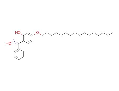 Molecular Structure of 90393-39-8 (Methanone, [4-(hexadecyloxy)-2-hydroxyphenyl]phenyl-, oxime)