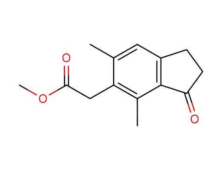 6-methoxycarbonylmethyl-5,7-dimethylindan-1-one
