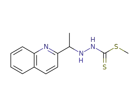Hydrazinecarbodithioic acid, 2-[1-(2-quinolinyl)ethyl]-, methyl ester