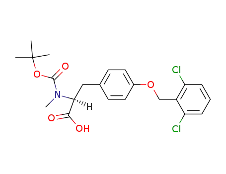 Molecular Structure of 57817-43-3 (BOC-N-ME-TYR(2,6-DICHLORO-BZL)-OH)
