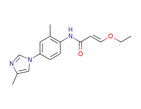 (E)-3-Ethoxy-N-[2-methyl-4-(4-methyl-imidazol-1-yl)-phenyl]-acrylamide