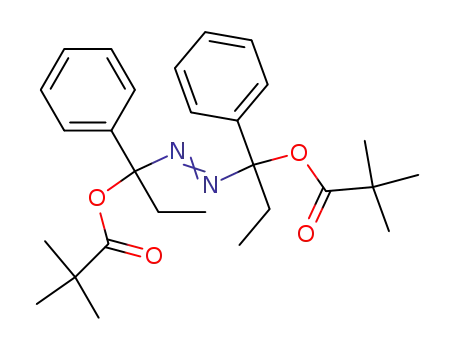 Molecular Structure of 85229-43-2 (1,1'-Dipivaloxy-1,1'-diphenyl-1,1'-azopropan)
