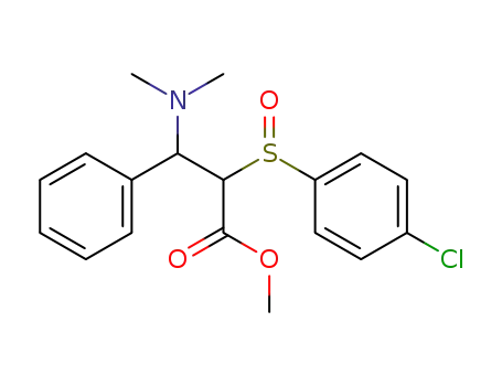 methyl 2-(p-chlorophenylsulphinyl)-3-(N,N-dimethylamino)-3-phenylpropanoate