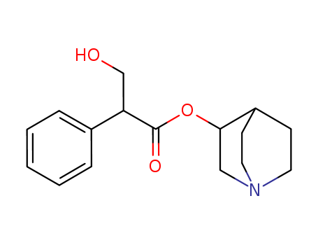Benzeneacetic acid, a-(hydroxymethyl)-,1-azabicyclo[2.2.2]oct-3-yl ester