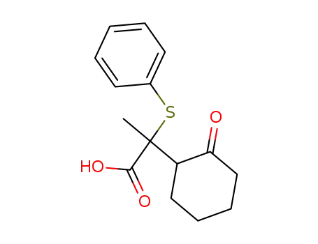 2-(2-Oxo-cyclohexyl)-2-phenylsulfanyl-propionic acid