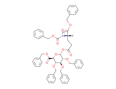 benzyl 2,3,4-tri-O-benzyl-1-O-(1-benzyl N-benzyloxycarbonyl-L-glutam-5-oyl)-D-glucopyranuronate
