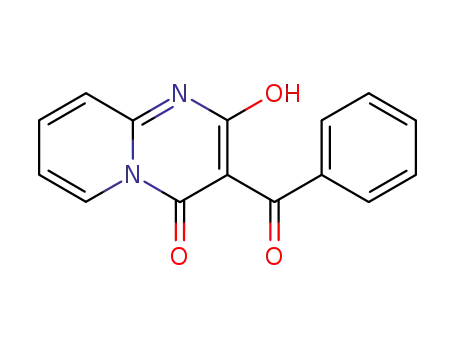 Molecular Structure of 93598-47-1 (4H-Pyrido[1,2-a]pyrimidin-4-one, 3-benzoyl-2-hydroxy-)