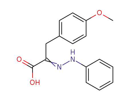 Benzenepropanoic acid, 4-methoxy-a-(phenylhydrazono)-