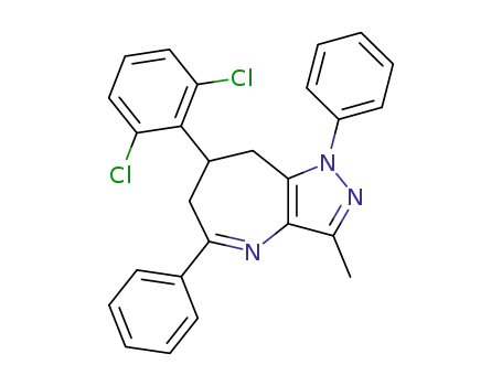 7-(2,6-Dichloro-phenyl)-3-methyl-1,5-diphenyl-1,6,7,8-tetrahydro-1,2,4-triaza-azulene
