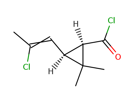 Cyclopropanecarbonylchloride, 3-(2-chloro-1-propenyl)-2,2-dimethyl-, [1R-[1a,3a(E)]]- (9CI)