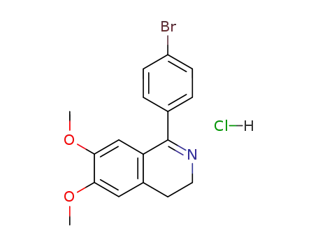 Isoquinoline, 1-(4-bromophenyl)-3,4-dihydro-6,7-dimethoxy-,
hydrochloride
