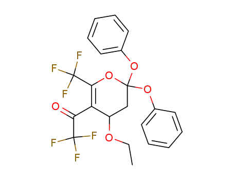 2,2-Diphenoxy-4-ethoxy-5-trifluoroacetyl-6-trifluoromethyl-3,4-dihydro-2H-pyran