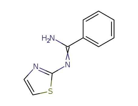 Molecular Structure of 53085-11-3 (N-(1,3-thiazol-2-yl) benzamidine)