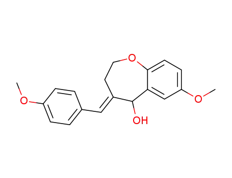 7-Methoxy-4-[1-(4-methoxy-phenyl)-meth-(E)-ylidene]-2,3,4,5-tetrahydro-benzo[b]oxepin-5-ol
