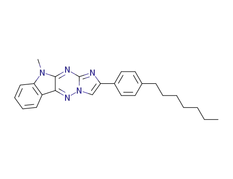 2-(4-Heptyl-phenyl)-9-methyl-9H-1,3a,4,9,10-pentaaza-cyclopenta[b]fluorene