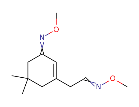 2-(3-methoxyimino-5,5-dimethylcyclohex-1-enyl)ethanal O-methyloxime